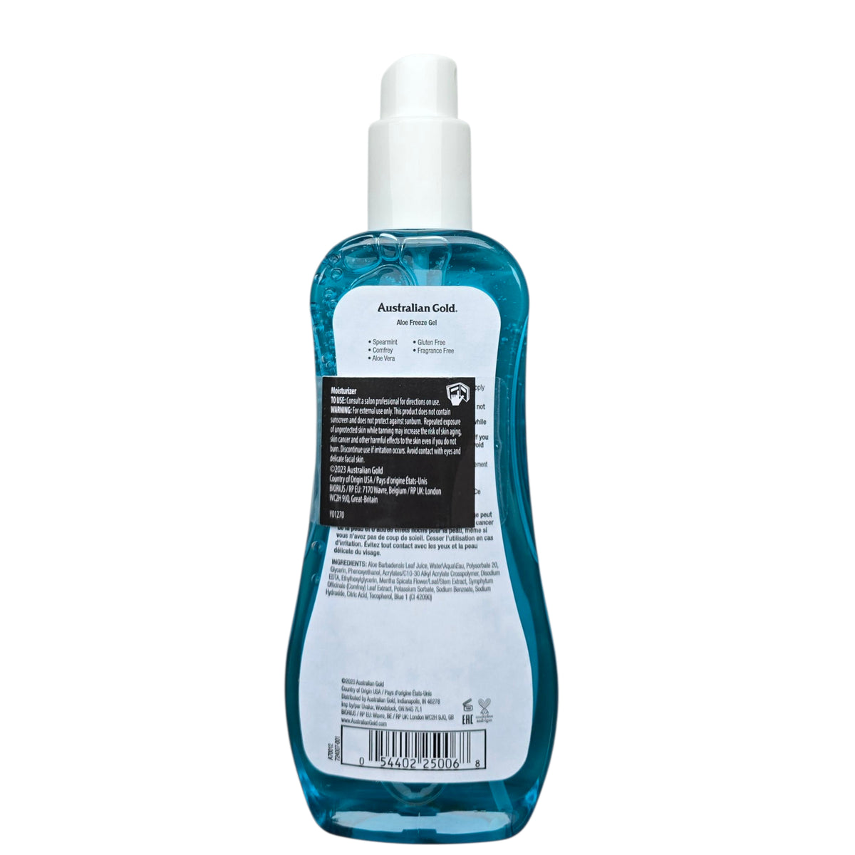 australian gold aloe freeze gel Australian Gold/Aloe Freeze Spray Gel 237ml – sunside75.com