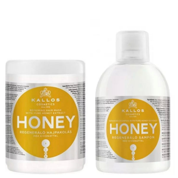 Kallos Cosmetics/Repairing Hair Set "Honey" 1000ml