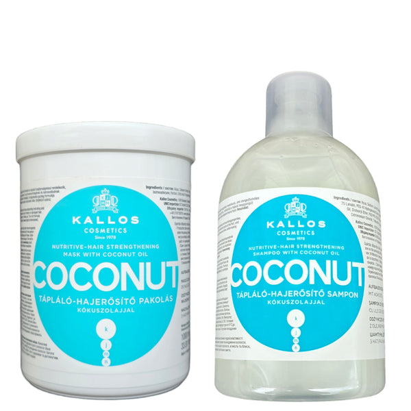 Kallos Cosmetics/Nährend-&Feuchtigkeit Shampoo&Maske "Coconut" 2000ml