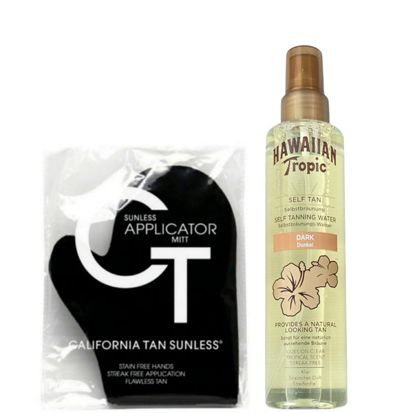 tanning handschuh Hawaiian Tropic/Self Tanning Water "Dark" 190ml&CT Sunless Applicator – sunside75.com