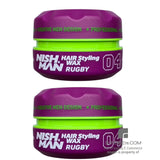 NishMan/Hair Styling Wax 04 "Rugby" 2x150ml