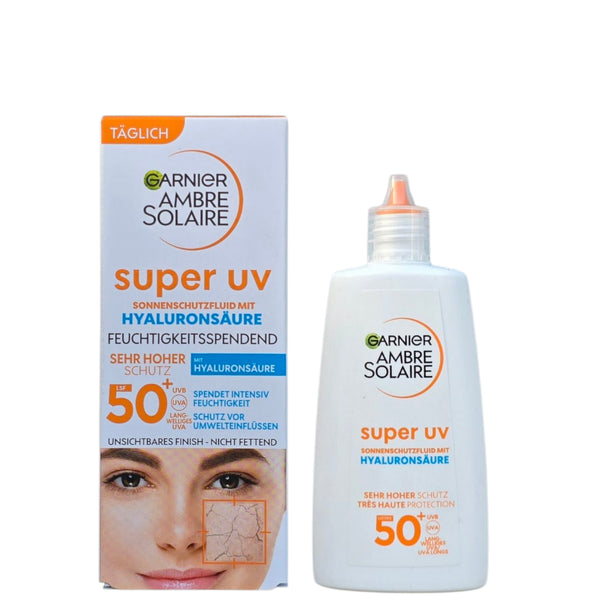 Garnier Ambre Solaire/SPF50+ "Super UV" mit Hyaluronsäure 40ml