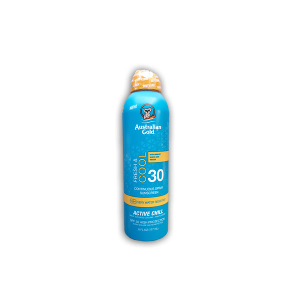 Australian Gold - SPF 30 Fresh&Cool
Continuous Spray Sunscreen "Active Chill" 177ml